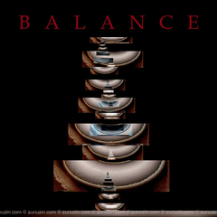 Black art poster - Balance
